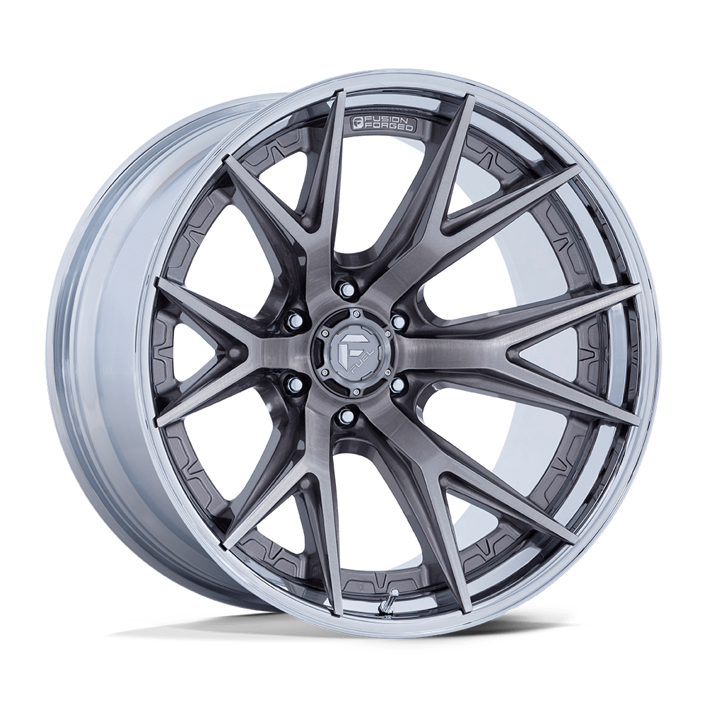 Fuel Catalyst Platinum w/ Chrome Lip Wheel (FC402) | Dirty Garage