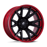 Fuel Catalyst Matte Black w/ Candy Red Lip Wheel (FC402) | Dirty Garage