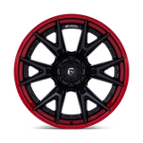 Fuel Catalyst Matte Black w/ Candy Red Lip Wheel (FC402) | Dirty Garage