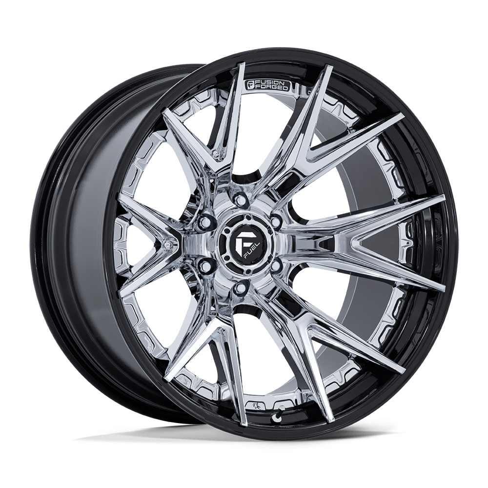 Fuel Catalyst Chrome w/ Gloss Black Lip Wheel (FC402) | Dirty Garage