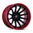 Fuel Burn Matte Black w/ Candy Red Lip Wheel (FC403) | Dirty Garage