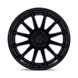 Fuel Burn Matte Black w/ Gloss Black Lip Wheel (FC403) | Dirty Garage