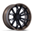 Fuel Mutiny Matte Black w/ Gloss Bronze Lip Wheel (FC404) | Dirty Garage