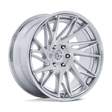Fuel Dynamo Gloss Silver w/ Chrome Lip & Brushed Face Wheel (FC405) | Dirty Garage