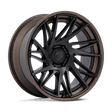 Fuel Dynamo Matte Black w/ Gloss Bronze Lip Wheel (FC405) | Dirty Garage