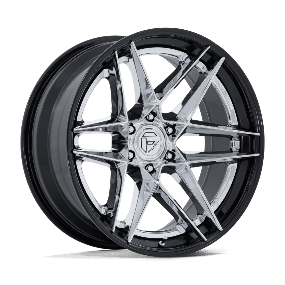 Fuel Flight Chrome w/ Gloss Black Lip Wheel (FC408) | Dirty Garage
