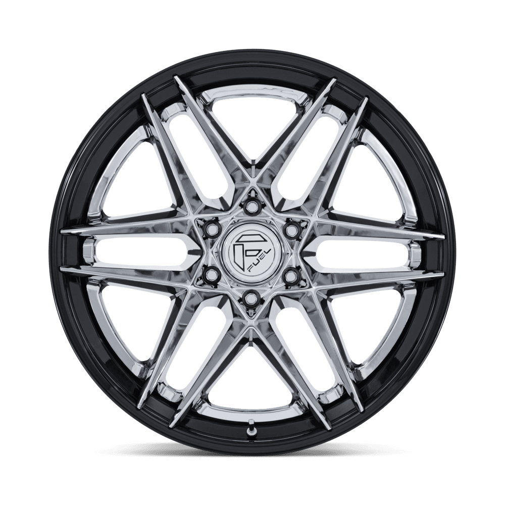 Fuel Flight Chrome w/ Gloss Black Lip Wheel (FC408) | Dirty Garage