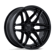 Fuel Flight Matte Black w/ Gloss Black Lip Wheel (FC408) | Dirty Garage