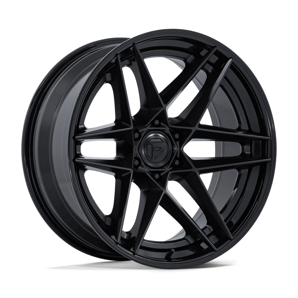 Fuel Flight Matte Black w/ Gloss Black Lip Wheel (FC408) | Dirty Garage