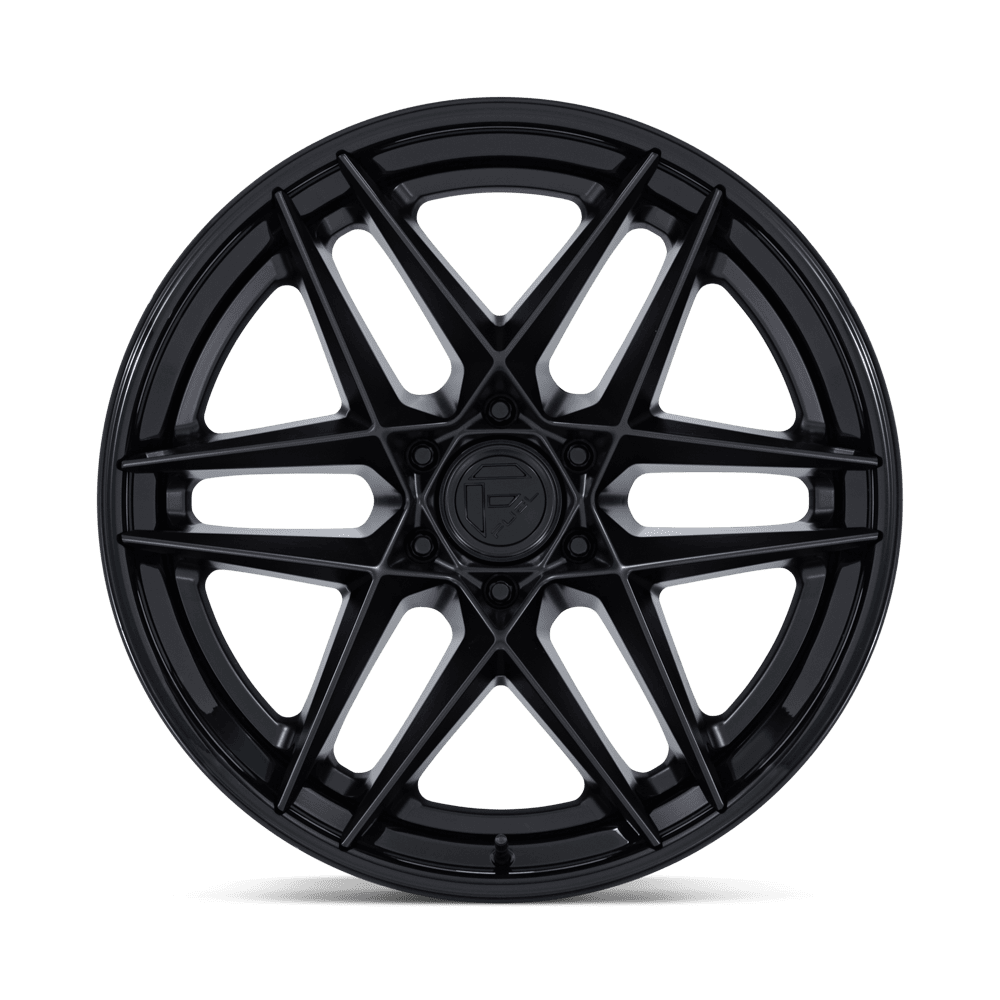 Fuel Flight Matte Black w/ Gloss Black Lip Wheel (FC408) | Dirty Garage
