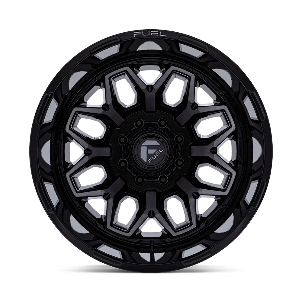 Fuel Flux Dually Gloss Black Brushed Face w/ Gray Tint Wheel (D875) | Dirty Garage