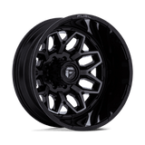 Fuel Flux Dually Gloss Black Brushed Face w/ Gray Tint Wheel (D875) | Dirty Garage