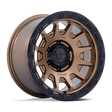 Fuel Fortress Matte Bronze w/ Gloss Black Lip Wheel (FC884) | Dirty Garage