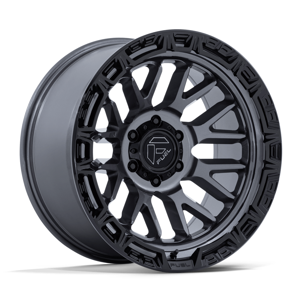 Fuel Rail Gloss Gunmetal w/ Gloss Black Lip Wheel (FC890) | Dirty Garage