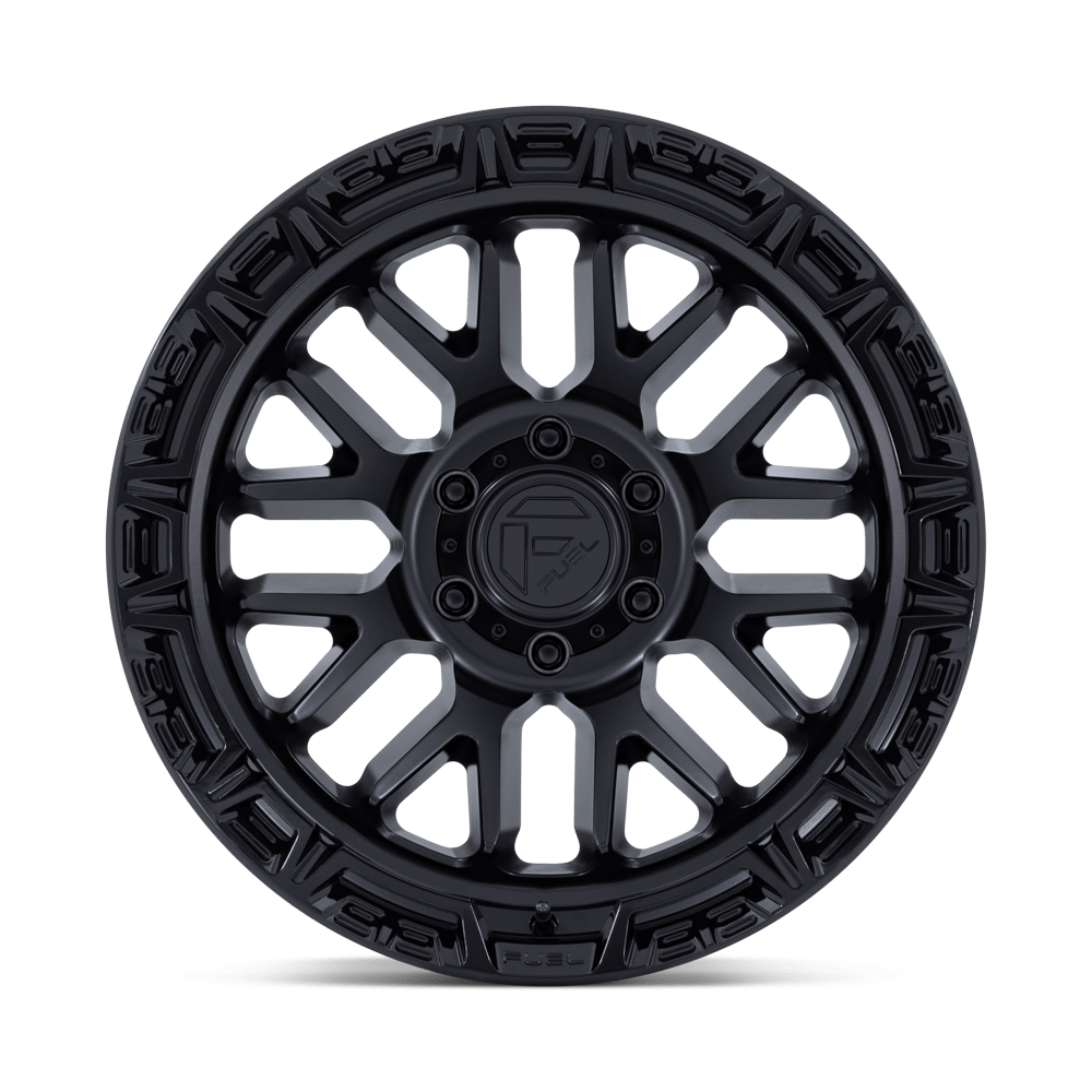 Fuel Rail Matte Black w/ Gloss Black Lip Wheel (FC890) | Dirty Garage