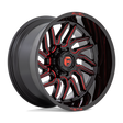 Fuel Hurricane Gloss Black Milled Red Tint Wheel (D808) | Dirty Garage