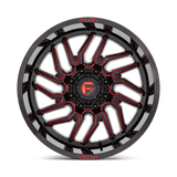 Fuel Hurricane Gloss Black Milled Red Tint Wheel (D808) | Dirty Garage