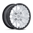 Fuel Piston UTV Hyper Silver Machined w/ Matte Black Lip Wheel (FV866) | Dirty Garage