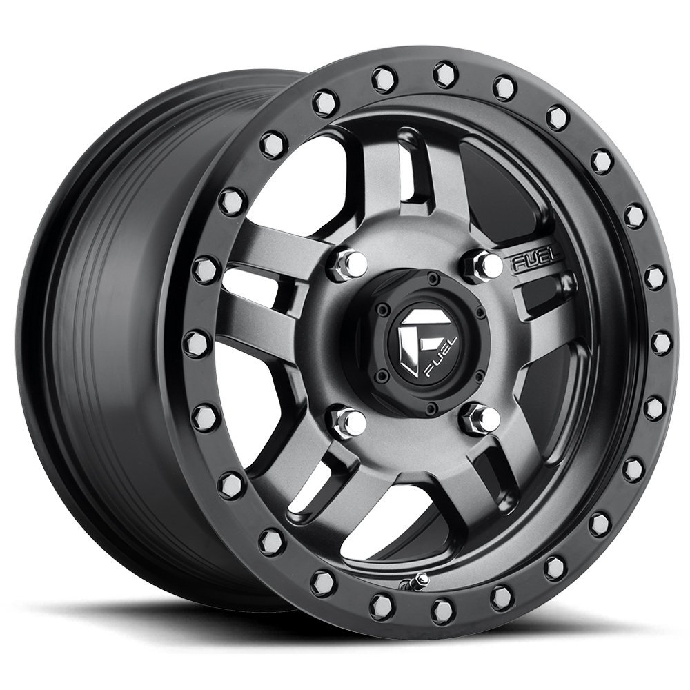 Fuel Anza UTV Matte Gunmetal Black Bead Ring Wheel (D557) | Dirty Garage