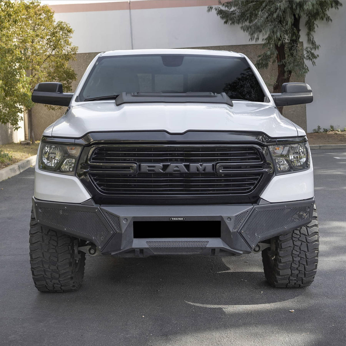 2019-2024 Ram 1500 Front Bumper with Fixed Light Bar Mount - View 2 | Dirty Garage