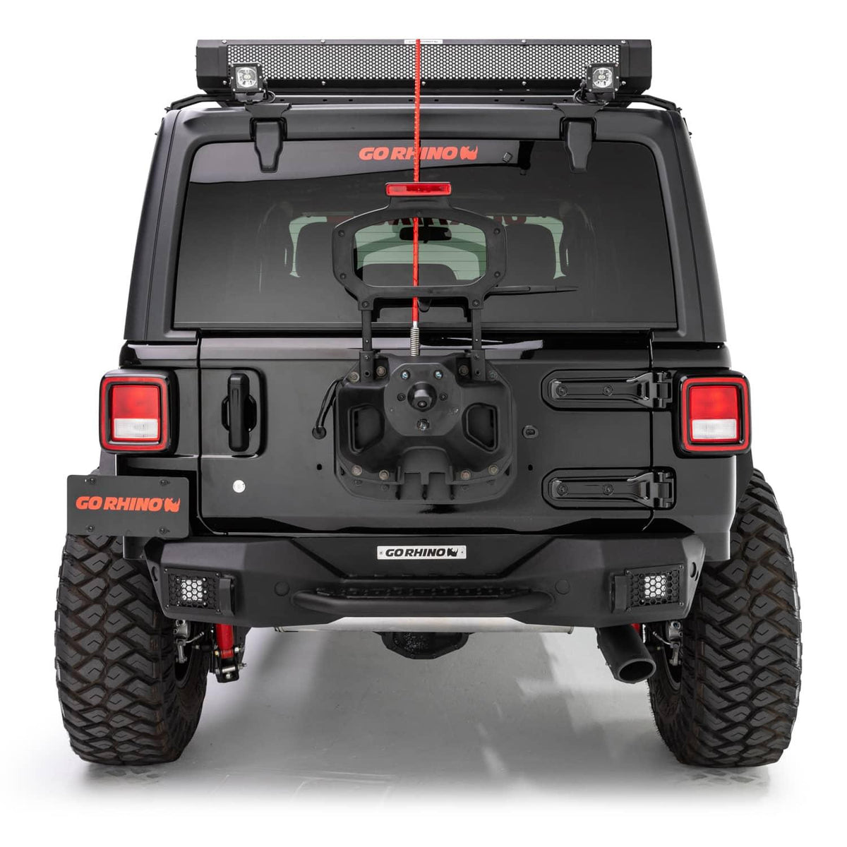 2018-2025 Wrangler Rear Bumper Without Tire Carrier - View 2 | Dirty Garage