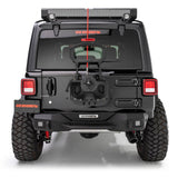 2018-2025 Wrangler Rear Bumper Without Tire Carrier - View 2 | Dirty Garage