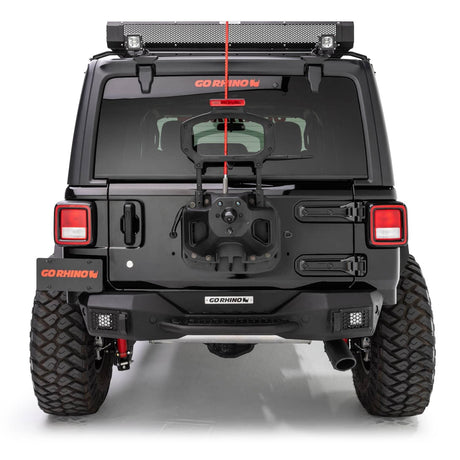 2018-2025 Wrangler Rear Bumper Without Tire Carrier - View 2 | Dirty Garage