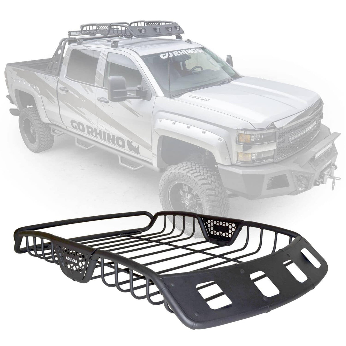 Universal SR40 Tubular Steel Roof Rack 60" - View 2 | Dirty Garage