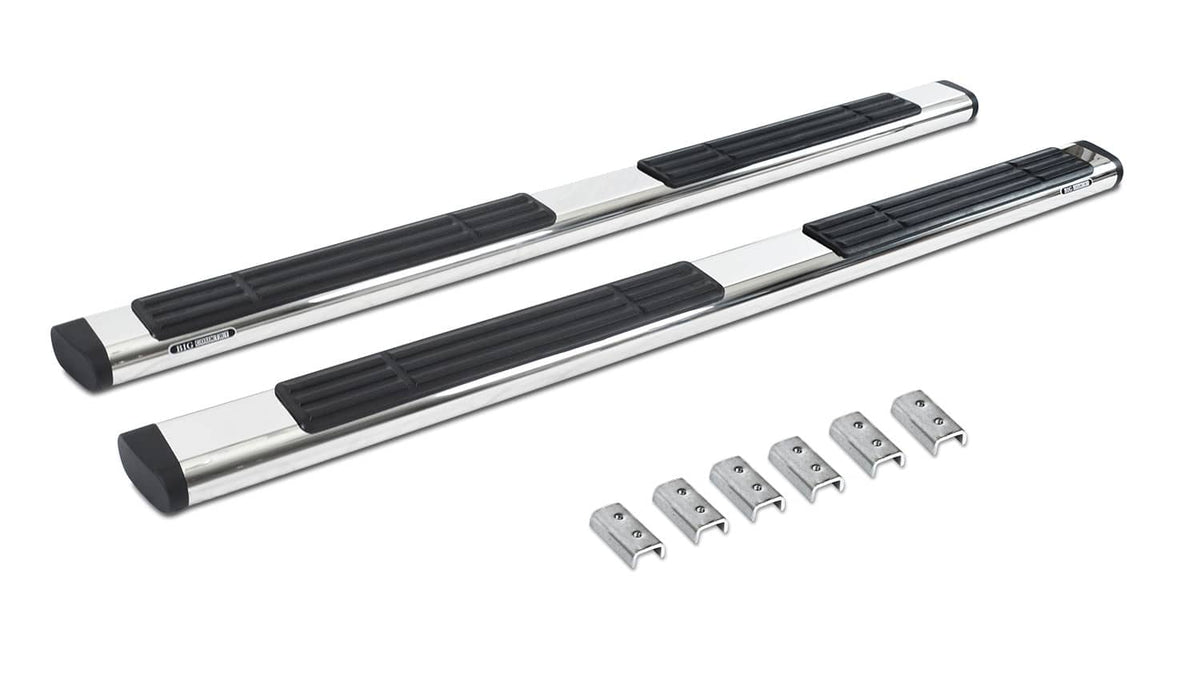 Universal Stainless 6 Oval 87 Cab Length Nerf Bars | Dirty Garage