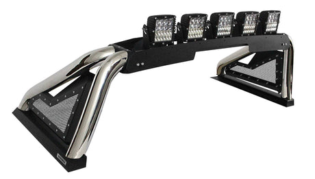 Multi-Fit Sport Bar 2.0 w/ Light Mount for Full-Size Trucks Polished | Dirty Garage