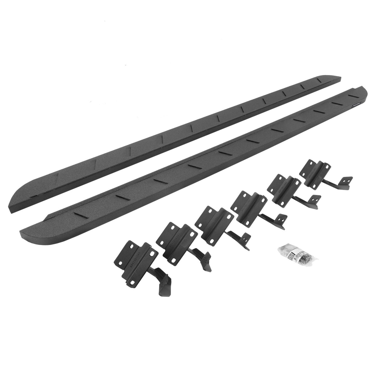 2015-2027 Superduty/F-150 RB10 Slim Line Running Boards with Mounting Brackets Kit, Protective Bedliner coating (63415587ST) | Dirty Garage
