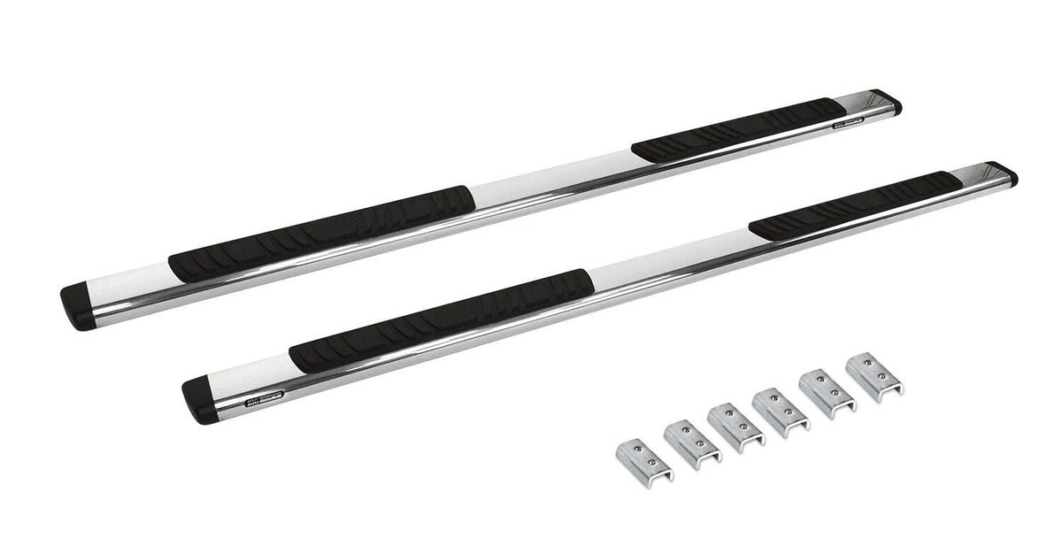 2007-2019 GM 1500/GM HD 5" OE Xtreme Low Profile Side Steps with Brackets Kit Stainless Steel-Gas Only, Polished (685404687PS) | Dirty Garage
