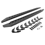 2014-2019 GM 1500/GM HD RB20 Slim Line Running Boards with Mounting Brackets Kit, Textured Black (69405880SPC) | Dirty Garage