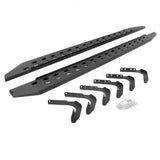 1999-2016 Superduty RB20 Slim Line Running Boards with Mounting Brackets Kit, Textured Black (69418087SPC) | Dirty Garage