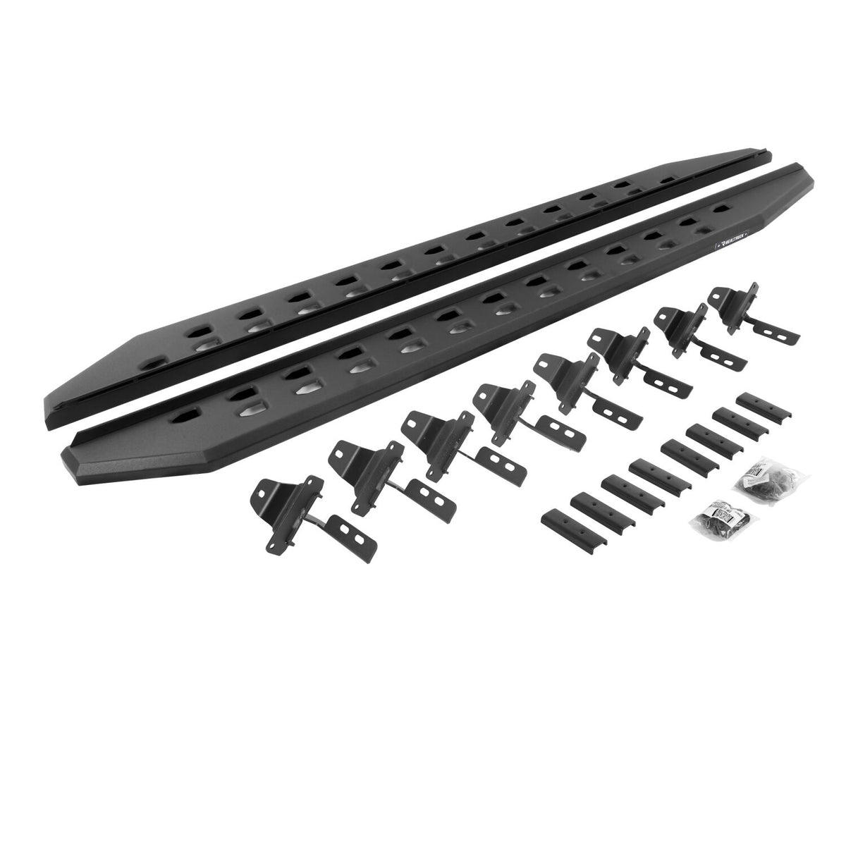 2018-2027 Wrangler RB20 Slim Line Running Boards with Mounting Brackets Kit, Textured Black (69450673SPC) | Dirty Garage