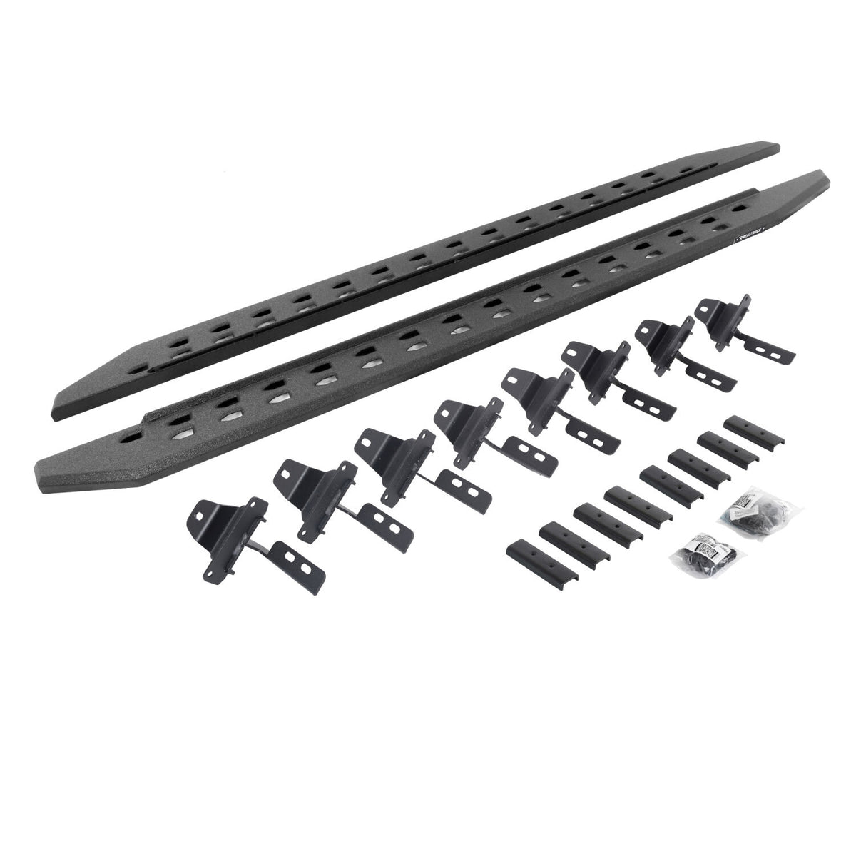 2020-2027 Gladiator RB20 Slim Line Running Boards with Mounting Bracket Kit, Protective Bedliner coating (69451687ST) | Dirty Garage