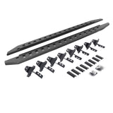 2020-2027 Gladiator RB20 Slim Line Running Boards with Mounting Bracket Kit, Protective Bedliner coating (69451687ST) | Dirty Garage