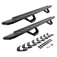 2014-2019 GM 1500/GM HD RB30 Running Boards with Mounting Brackets, 2 Pairs Drop Steps Kit, Textured Black (6960478720PC) | Dirty Garage