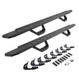 2014-2019 GM 1500/GM HD RB30 Running Boards with Mounting Brackets, 2 Pairs Drop Steps Kit, Protective Bedliner coating (6960478720T) | Dirty Garage