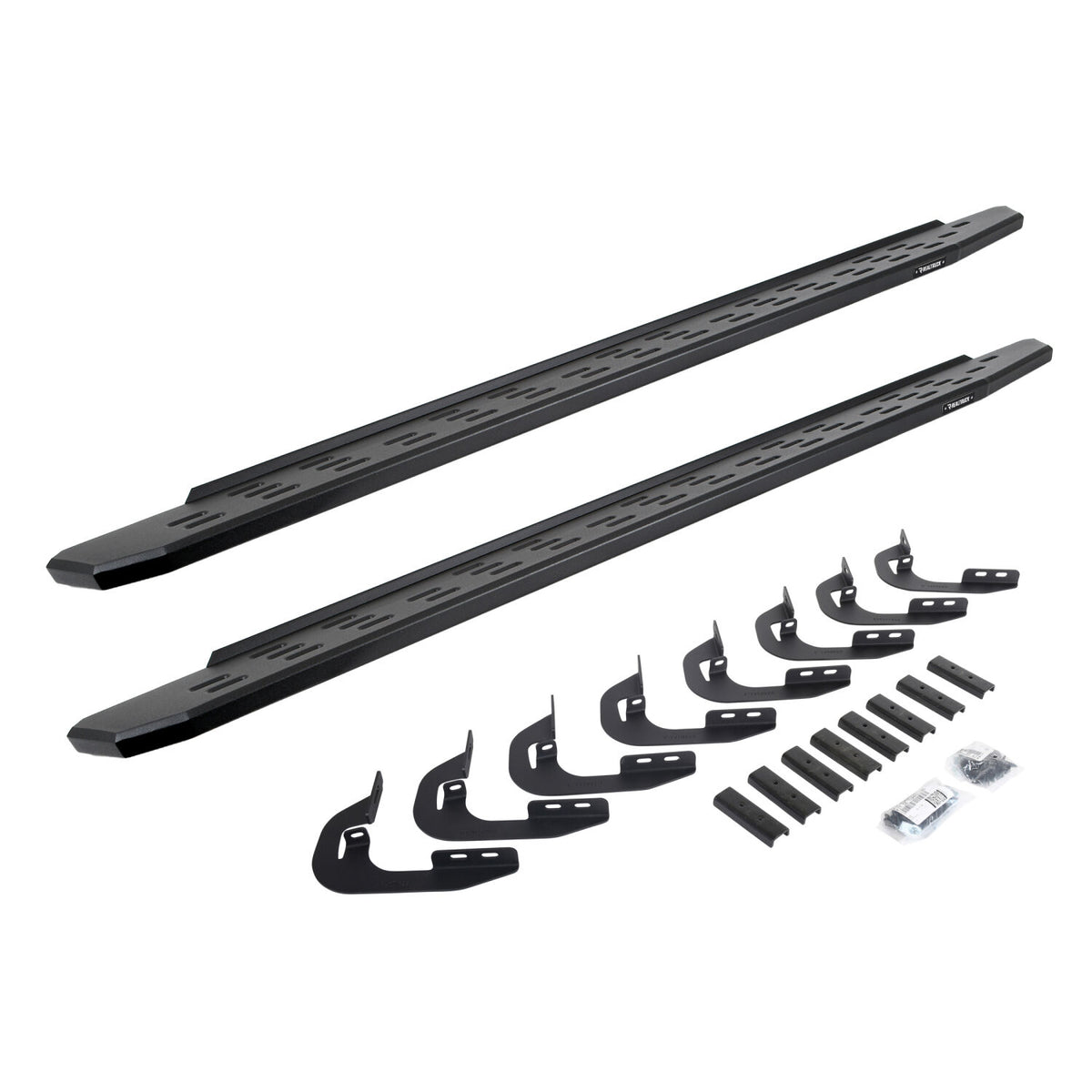 2014-2019 GM 1500/GM HD RB30 Running Boards with Mounting Bracket Kit, Textured Black (69604787PC) | Dirty Garage
