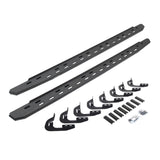 2014-2019 GM 1500/GM HD RB30 Slim Line Running Boards with Mounting Bracket Kit, Protective Bedliner coating (69604787ST) | Dirty Garage