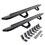 2019-2026 GM 1500/GM HD RB30 Running Boards with Mounting Brackets, 2 Pairs Drop Steps Kit, Textured Black (6960488720PC) | Dirty Garage