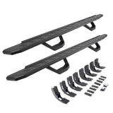 2019-2026 GM 1500/GM HD RB30 Running Boards with Mounting Brackets, 2 Pairs Drop Steps Kit, Protective Bedliner coating (6960488720T) | Dirty Garage