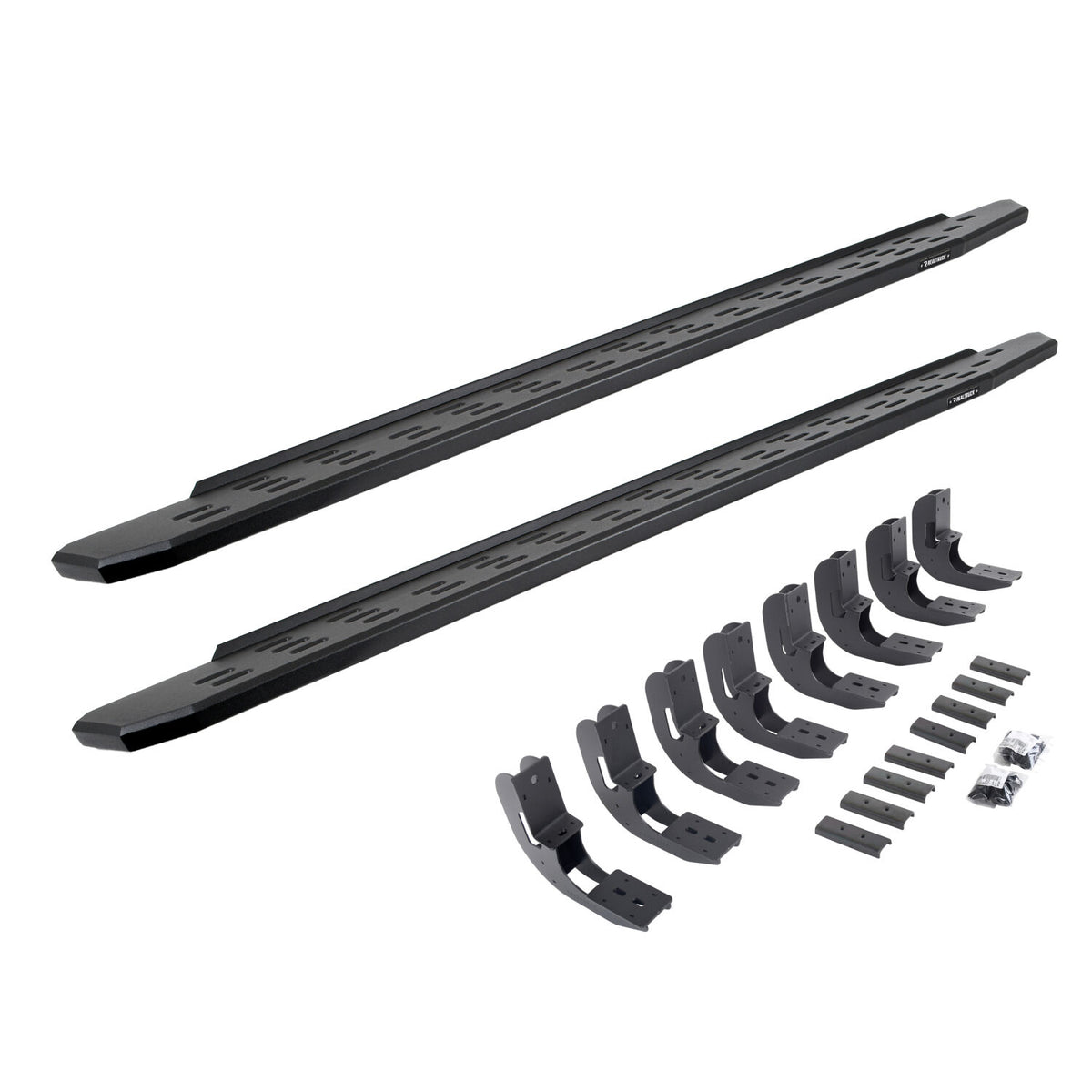 2019-2026 GM 1500/GM HD RB30 Running Boards with Mounting Bracket Kit, Textured Black (69604887PC) | Dirty Garage