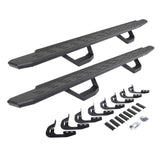 2014-2019 GM 1500/GM HD RB30 Running Boards with Mounting Brackets, 2 Pairs Drop Steps Kit, Protective Bedliner coating (6960588020T) | Dirty Garage