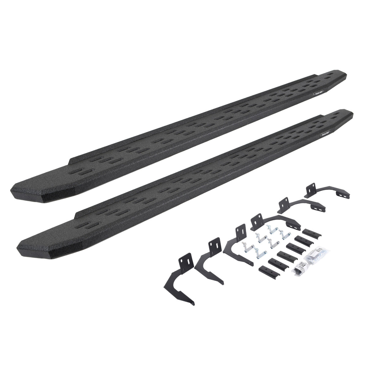 2009-2014 Ram 1500 RB30 Running Boards with Mounting Bracket Kit, Protective Bedliner coating (69609980T) | Dirty Garage
