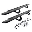 2009-2027 Ram 1500/Ram HD RB30 Running Boards with Mounting Brackets, 2 Pairs Drop Steps Kit, Textured Black (6961068720PC) | Dirty Garage