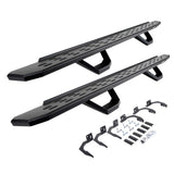 2009-2027 Ram 1500/Ram HD RB30 Running Boards with Mounting Brackets, 2 Pairs Drop Steps Kit, Textured Black (6961068720PC) | Dirty Garage