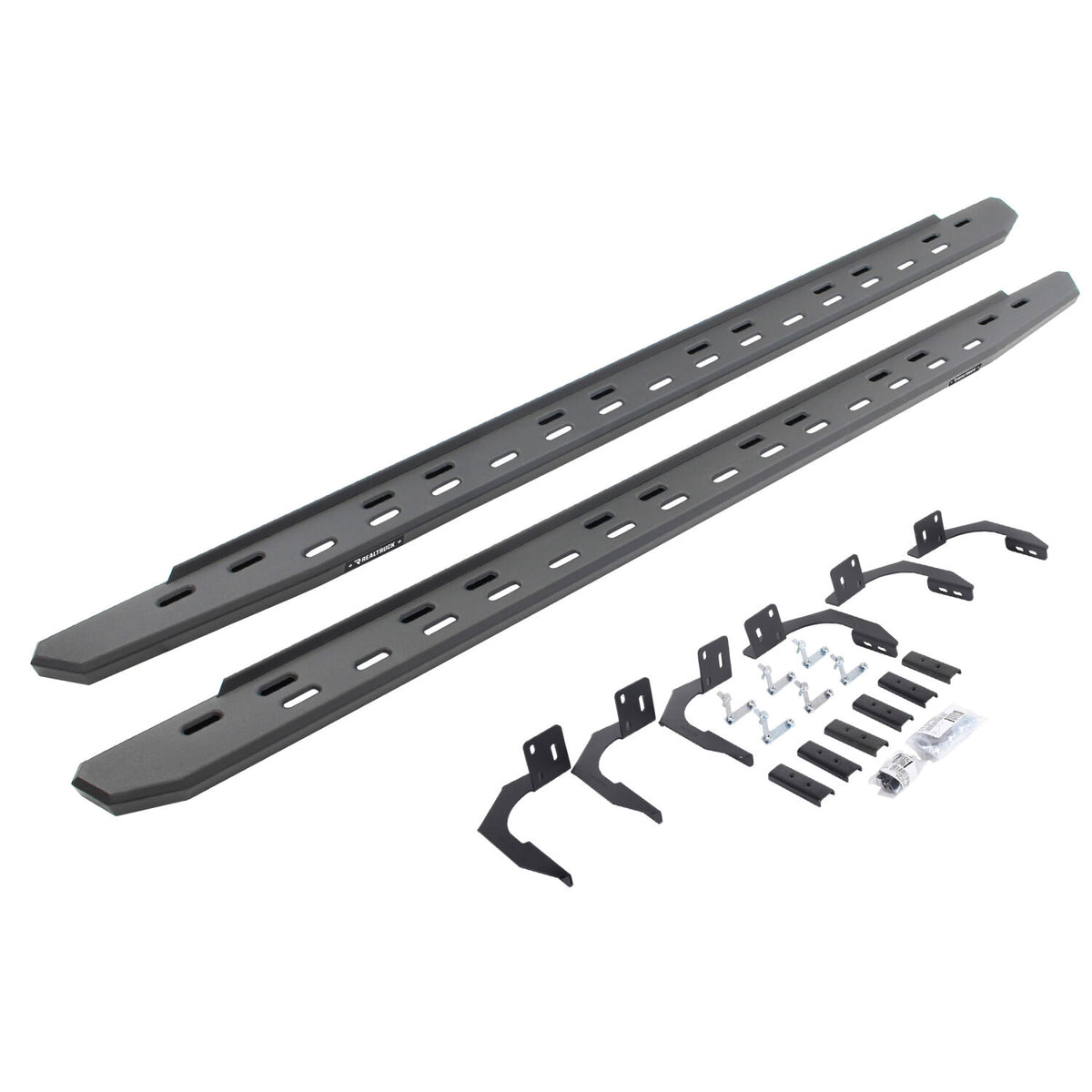 2009-2027 Ram 1500/Ram HD RB30 Slim Line Running Boards with Mounting Bracket Kit, Textured Black (69610687SPC) | Dirty Garage