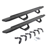 2004-2014 F-150 RB30 Running Boards with Mounting Brackets, 2 Pairs Drop Steps Kit, Textured Black (6961268020PC) | Dirty Garage